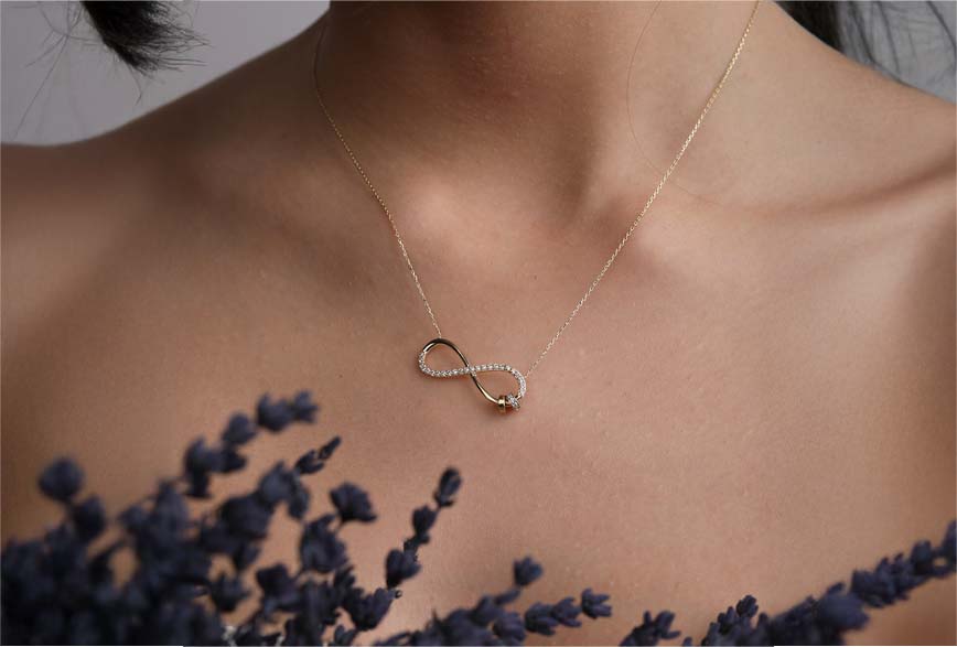 altın sonsuzluk kolye